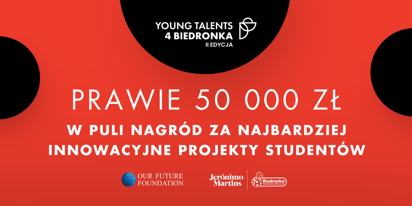 Grafika promująca konkurs Young Talents 4 Biedronka