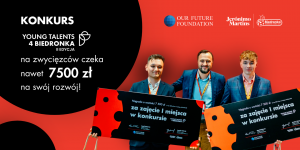 Grafika promująca konkurs Young Talents 4 Biedronka