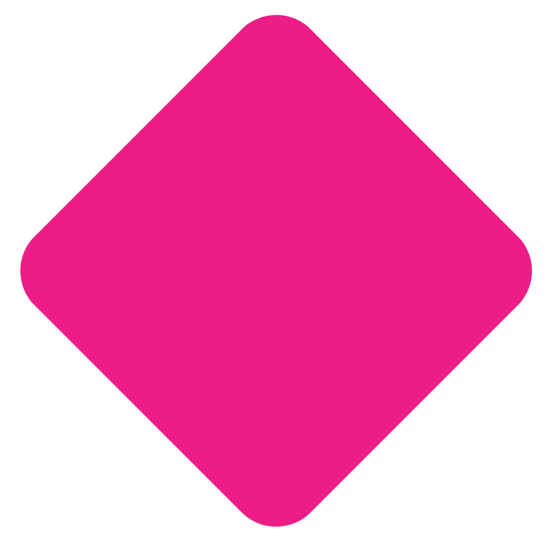 Różowy obrócony kwadrat