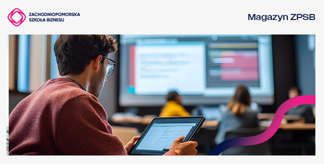 Mężczyzna czyta na tablecie.